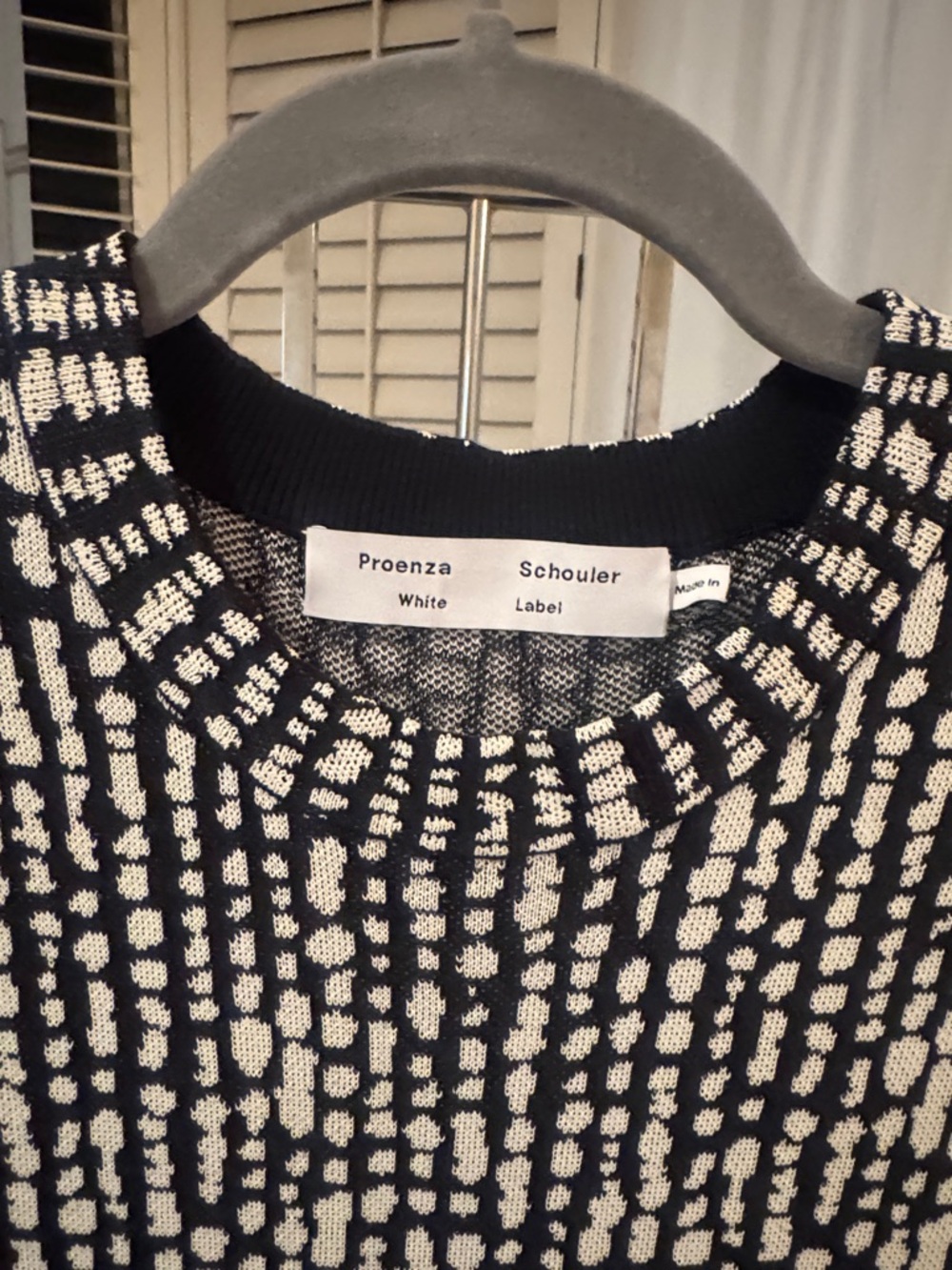 Proenza Schouler Navy and White Sleeveless Maxi Dress - Picture 5 of 6